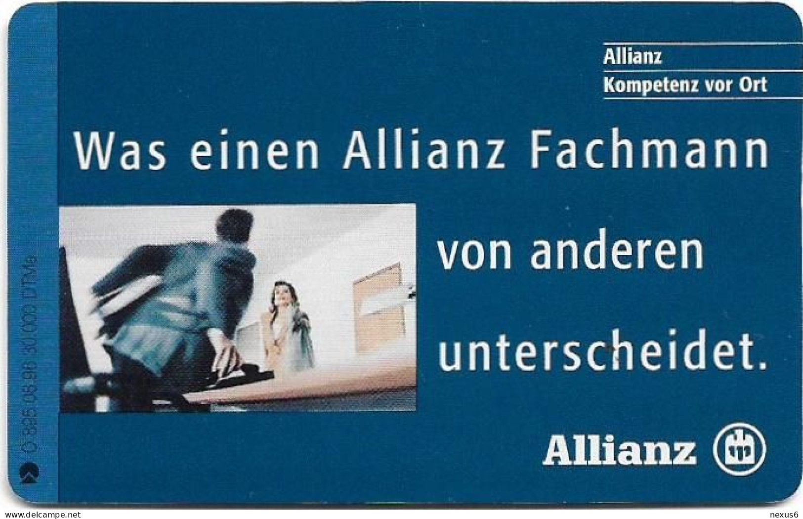 Germany - Allianz 12 – Allianz Fachmann 1 - O 0895 - 08.1996, 6DM, 30.000ex, Used - O-Series: Kundenserie Vom Sammlerservice Ausgeschlossen