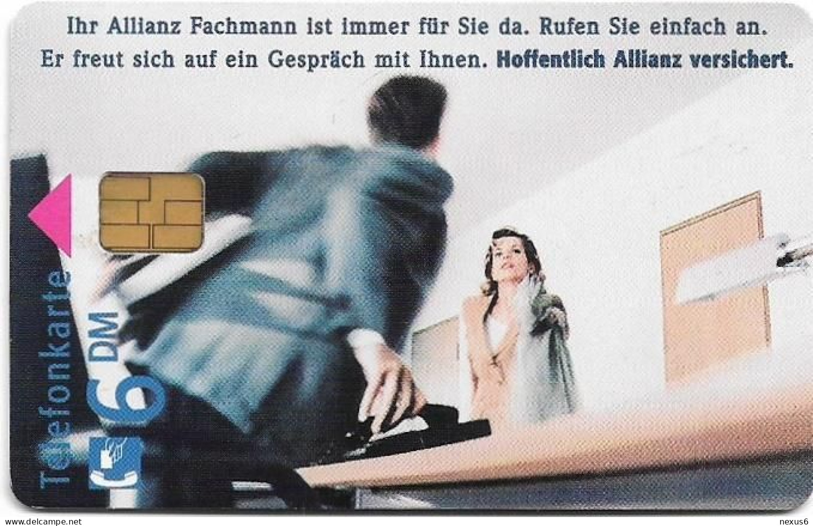 Germany - Allianz 10 – Fachmann Vor Ort - O 2009 - 11.1995, 6DM, 8.000ex, Used - O-Series: Kundenserie Vom Sammlerservice Ausgeschlossen