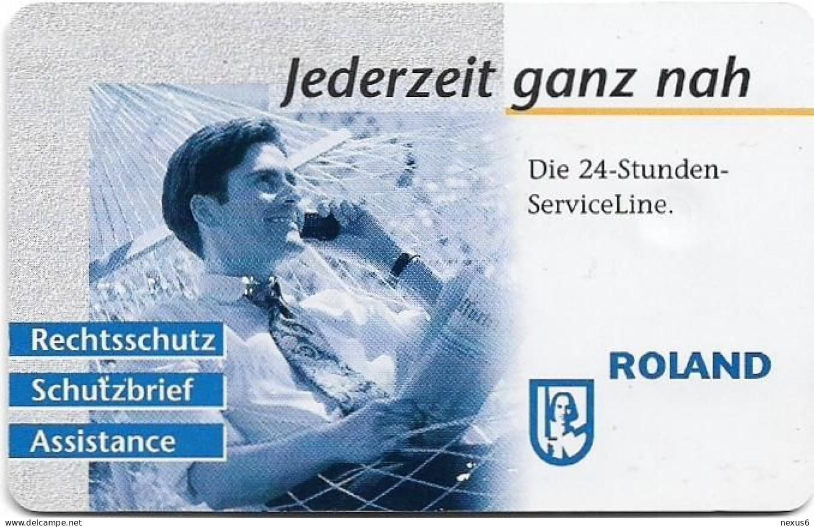 Germany - Roland - Rechtsschutz - Jederzeit Ganz Nah - O 0165 - 04.1999, 6DM, 2.000ex, Used - O-Series: Kundenserie Vom Sammlerservice Ausgeschlossen