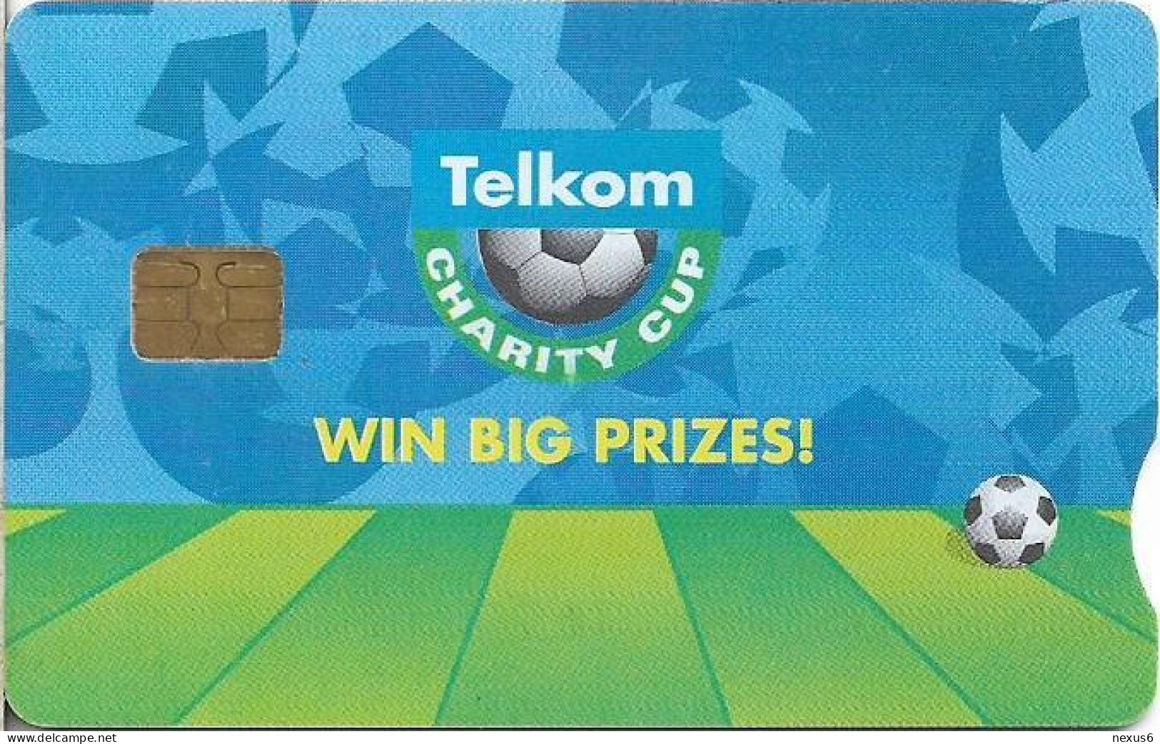 S. Africa - Telkom - Soccer Field, Chip Siemens S35, 2002, 20R, Used - Südafrika