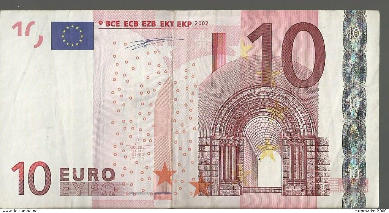 10 EURO ESPAGNE - SPAGNA "V" G002 CIRCULE/CIRCULATED DUISENBERG - 10 Euro