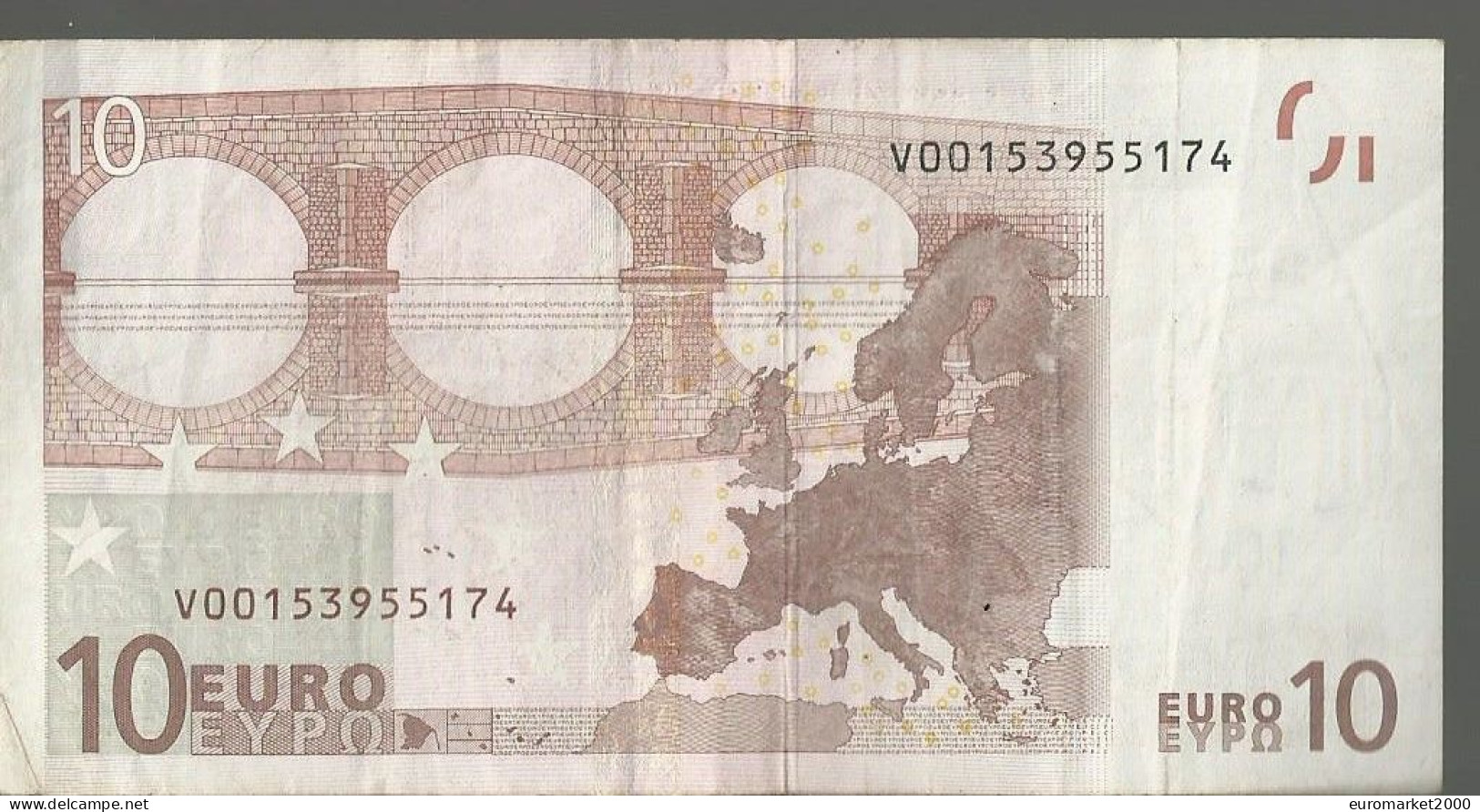 10 EURO ESPAGNE - SPAGNA "V" G002 CIRCULE/CIRCULATED DUISENBERG - 10 Euro