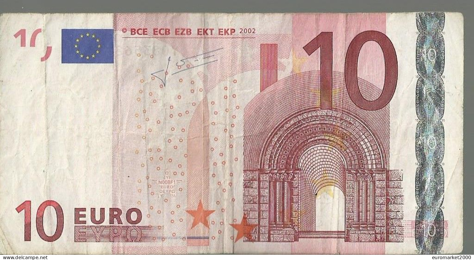10 EURO GRECE - GRECIA "Y" N008 CIRCULE/CIRCULATED TRICHET - 10 Euro
