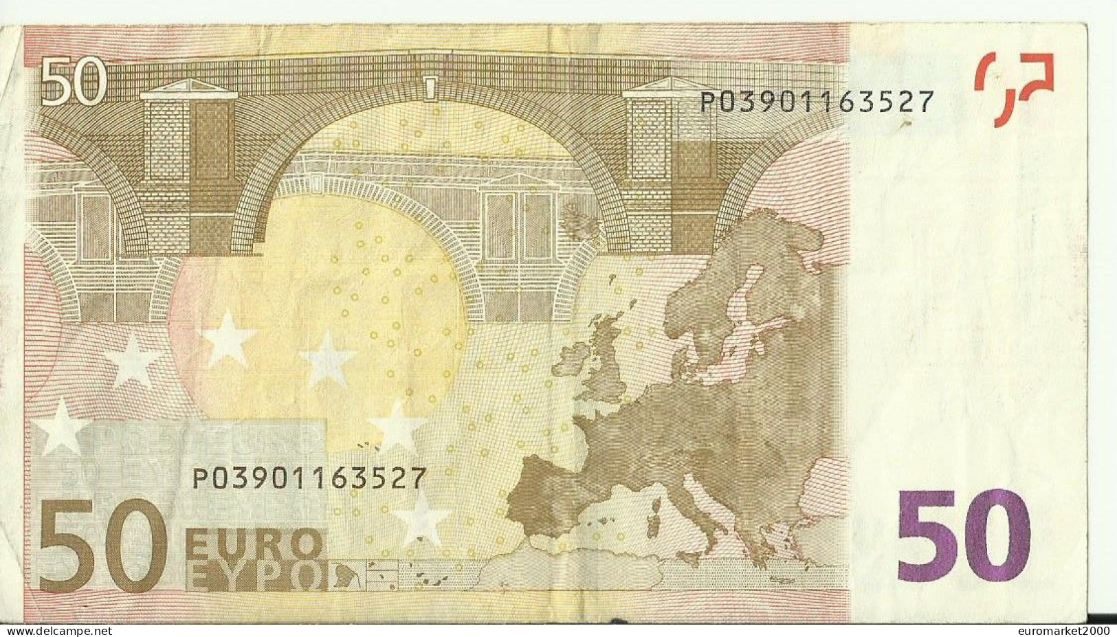 50 EURO NEDERLAND- OLANDA "P" G007 CIRCULE/CIRCULATED DUISENBERG - 50 Euro