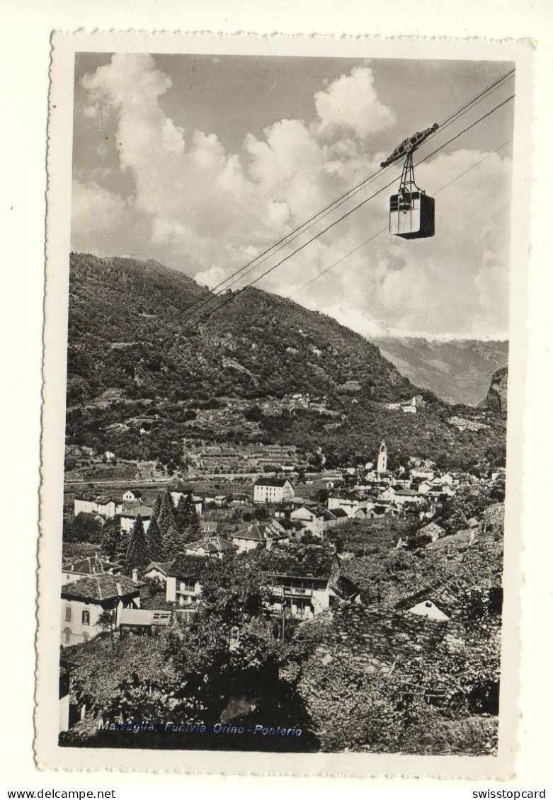 MALVAGLIA Luftseilbahn Funivia Orino-Ponterio - Malvaglia