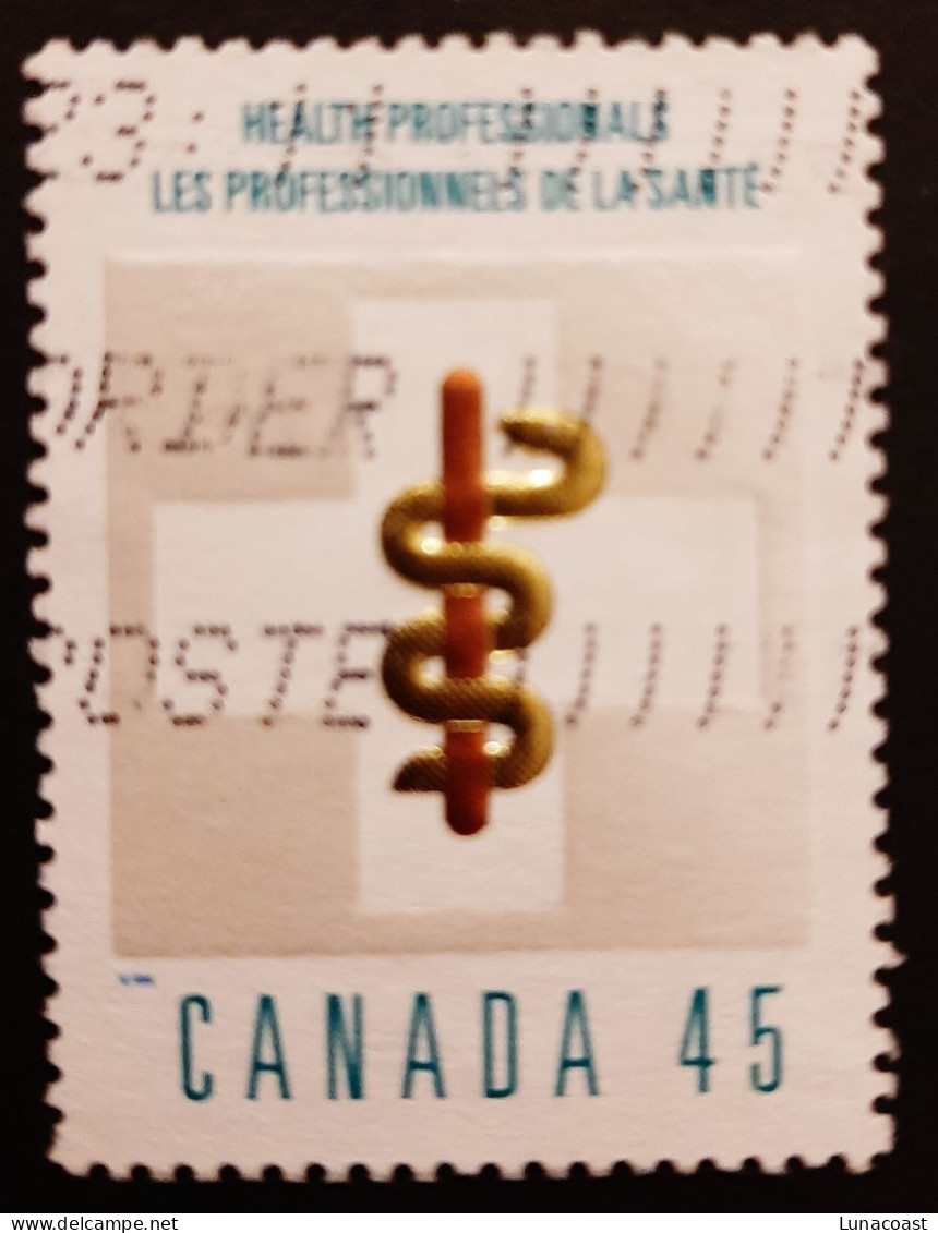 Canada 1998  USED  Sc1735i   45c  Health Professionals, BRIGHT PHOSPHOR - Used Stamps