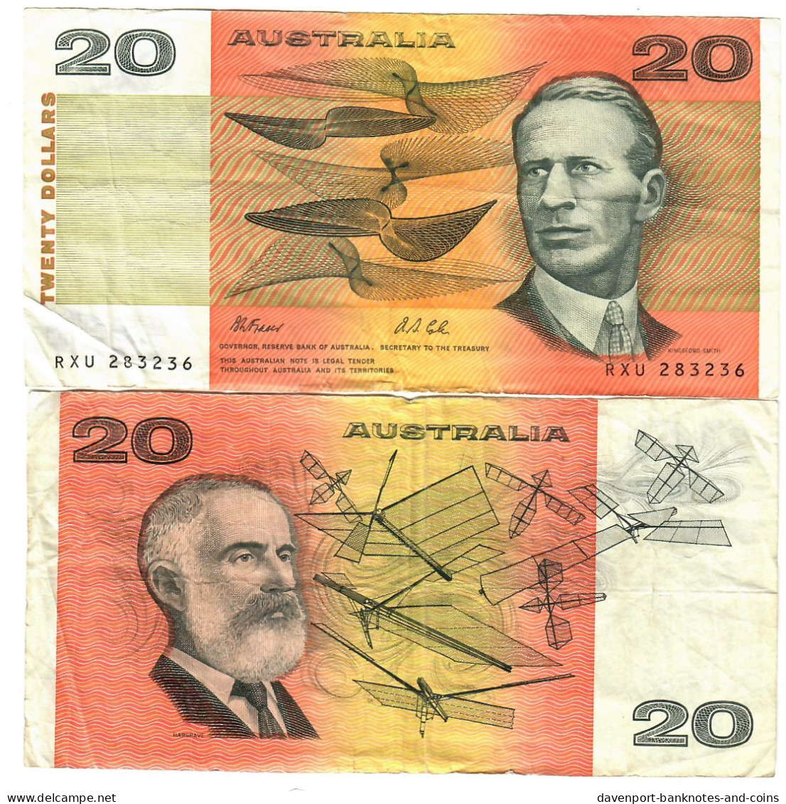 Australia 20 Dollars 1991 F Fraser-Cole - 1974-94 Australia Reserve Bank (paper Notes)