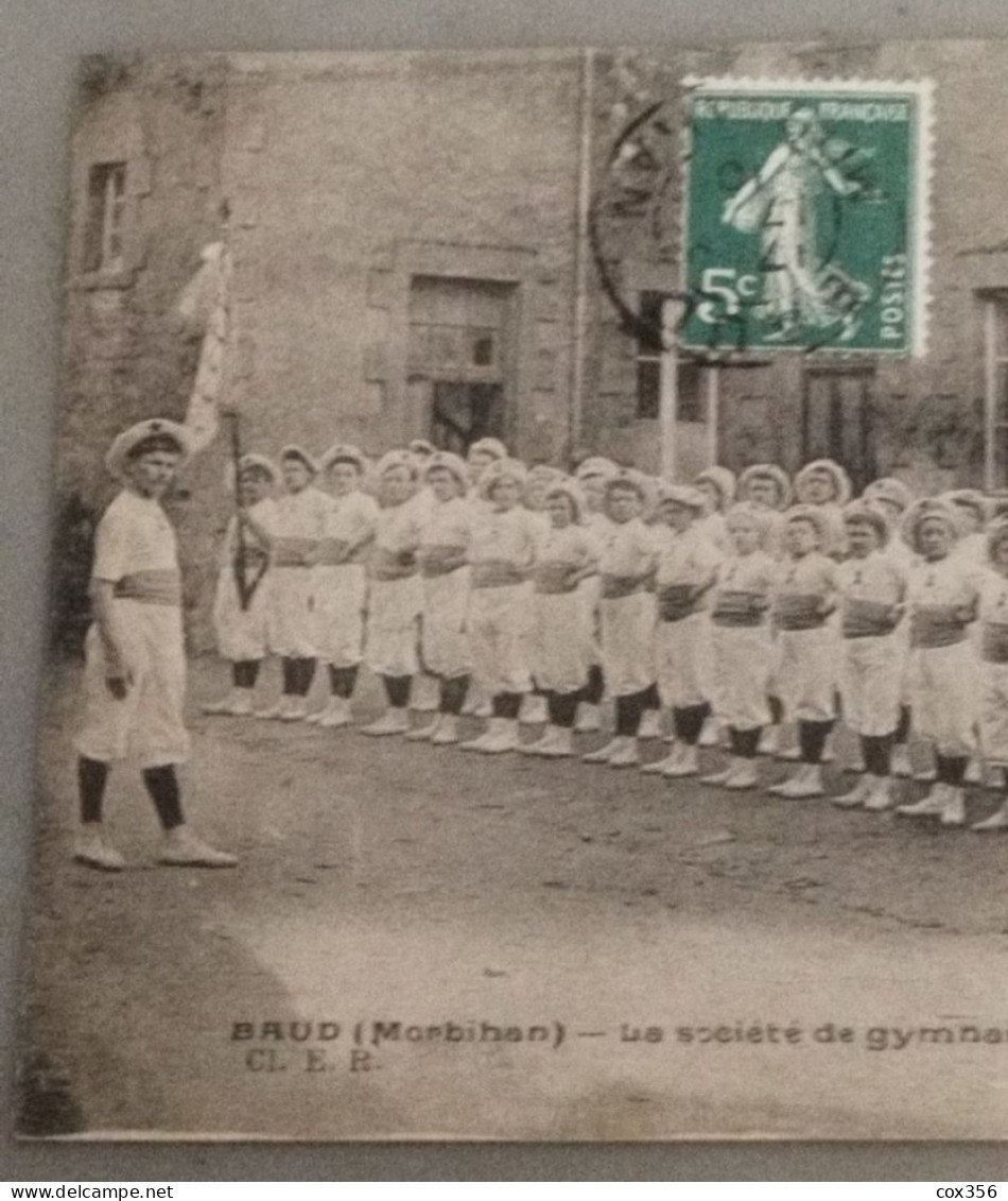 CPA 56 BAUD La Societe De Gymnastique  Les Enfants De La Clarte - Baud