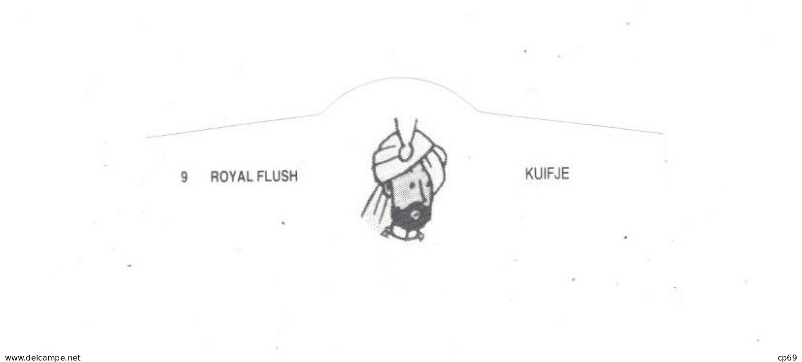 9) Bague De Cigare Série Tintin Blanche Royal Flush Kuifje Le Maharadjah De Rawhajpoutalah En Superbe.Etat - Advertisement