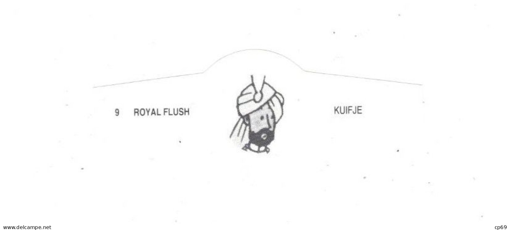 9) Bague De Cigare Série Tintin Blanche Royal Flush Kuifje Le Maharadjah De Rawhajpoutalah En Superbe.Etat - Objets Publicitaires