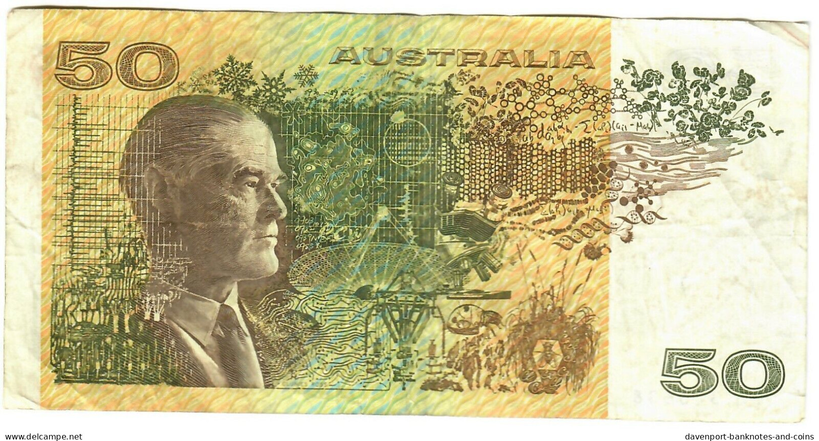 Australia 50 Dollars 1991 VG Fraser-Cole - 1974-94 Australia Reserve Bank (Banknoten Aus Papier)