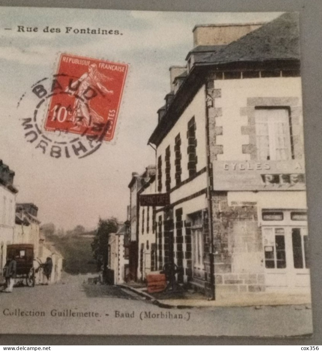 CPA 56 BAUD Rue Des Fontaines - Baud