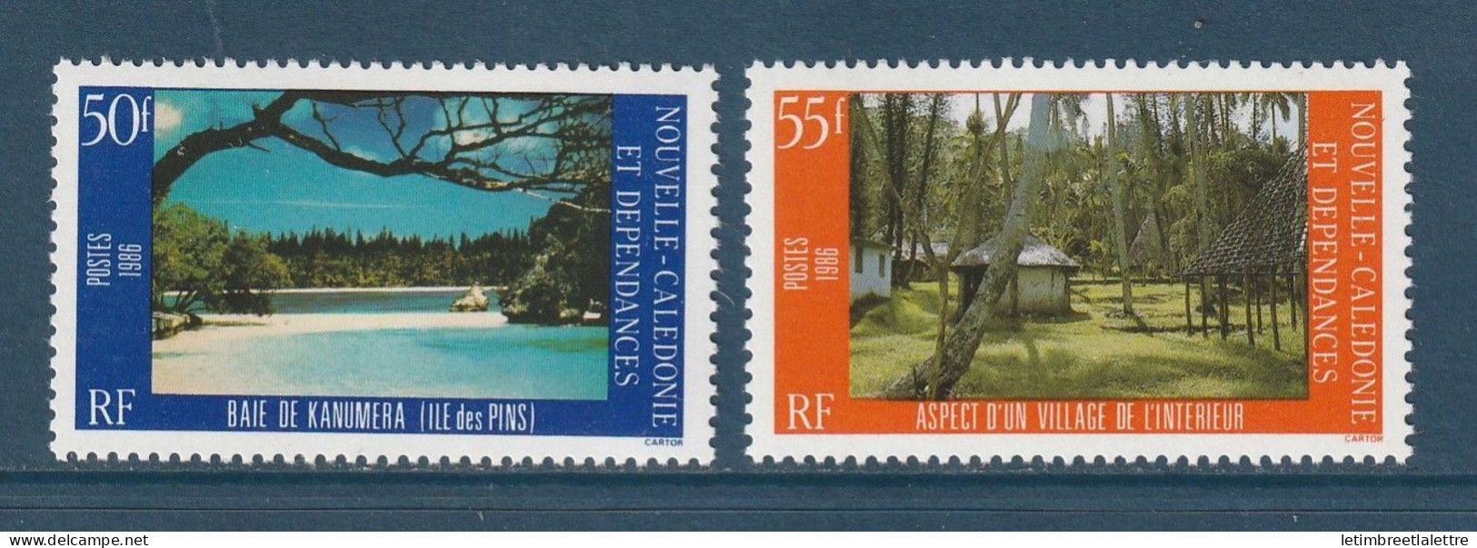 Nouvelle Calédonie - YT N° 514 Et 515 ** - Neuf Sans Charnière - 1986 - Unused Stamps