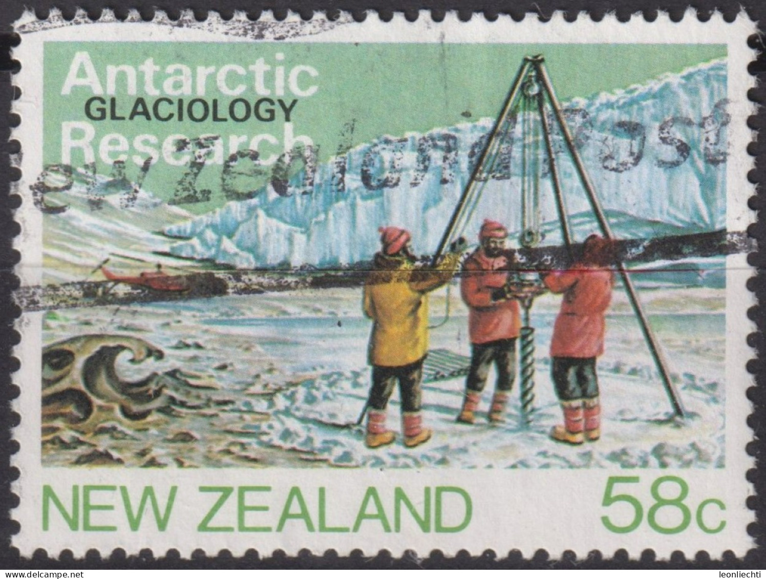 1984 Neuseeland ° Mi:NZ 891, Sn:NZ 793, Yt:NZ 861,Glaciology, Antarktisforschung - Gebruikt