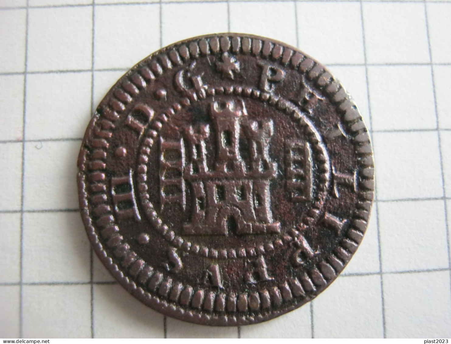 Spain 4 Maravedis 1618 Philip III ( 1598-1621 ) - Primeras Acuñaciones