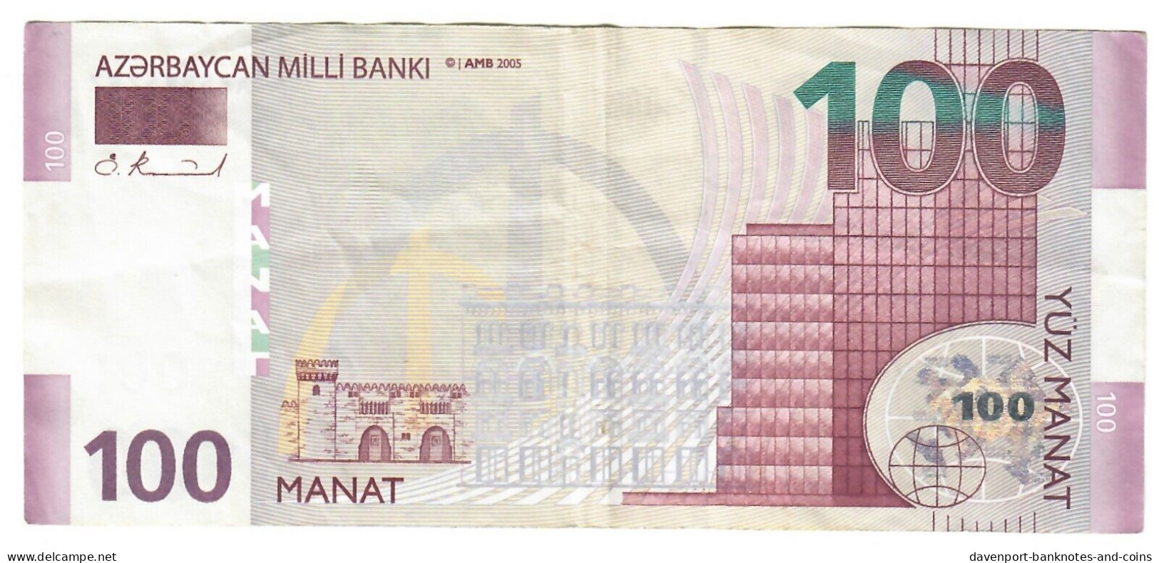 Azerbaijan 100 Manat 2005 VF - Arzerbaiyán