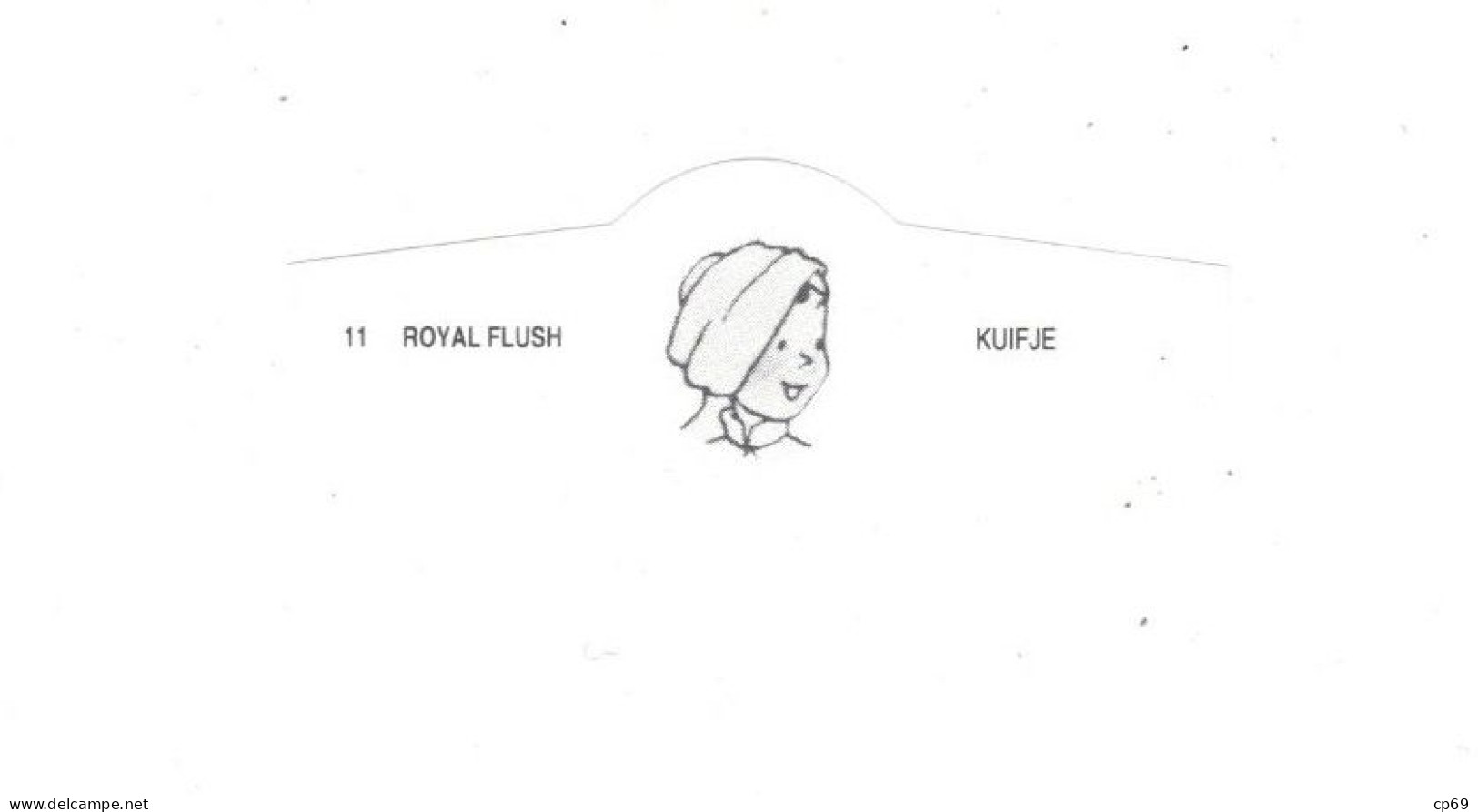 11) Bague De Cigare Série Tintin Blanche Royal Flush Kuifje Abdallah En Superbe.Etat - Objets Publicitaires