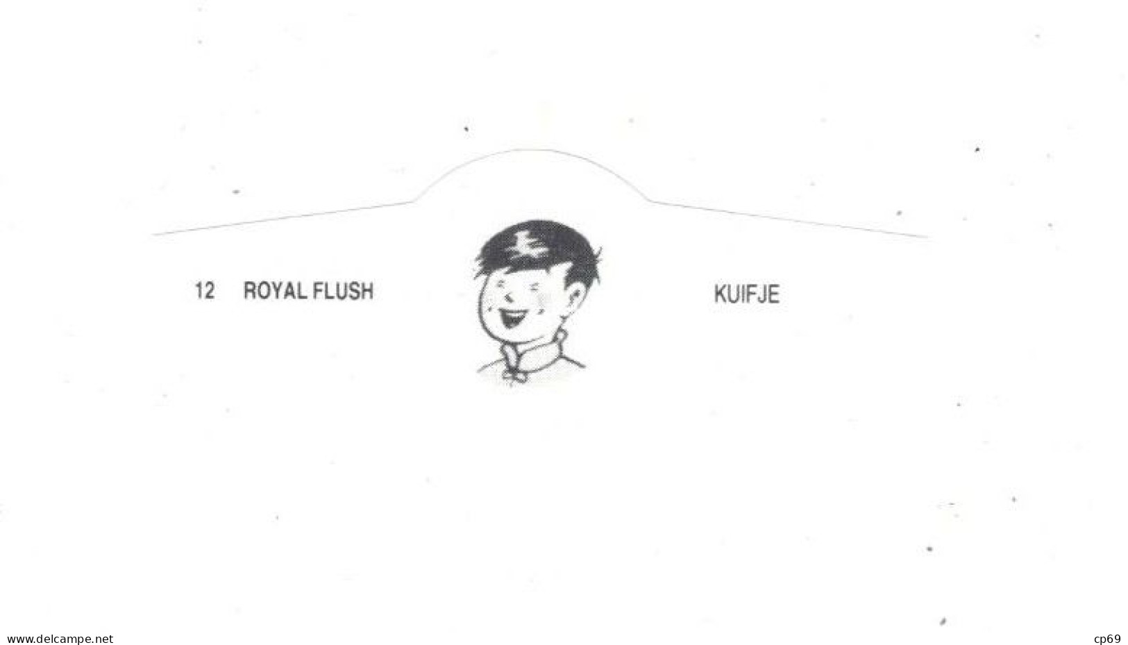 12) Bague De Cigare Série Tintin Blanche Royal Flush Kuifje Tchang Tchong-Jen En Superbe.Etat - Objets Publicitaires