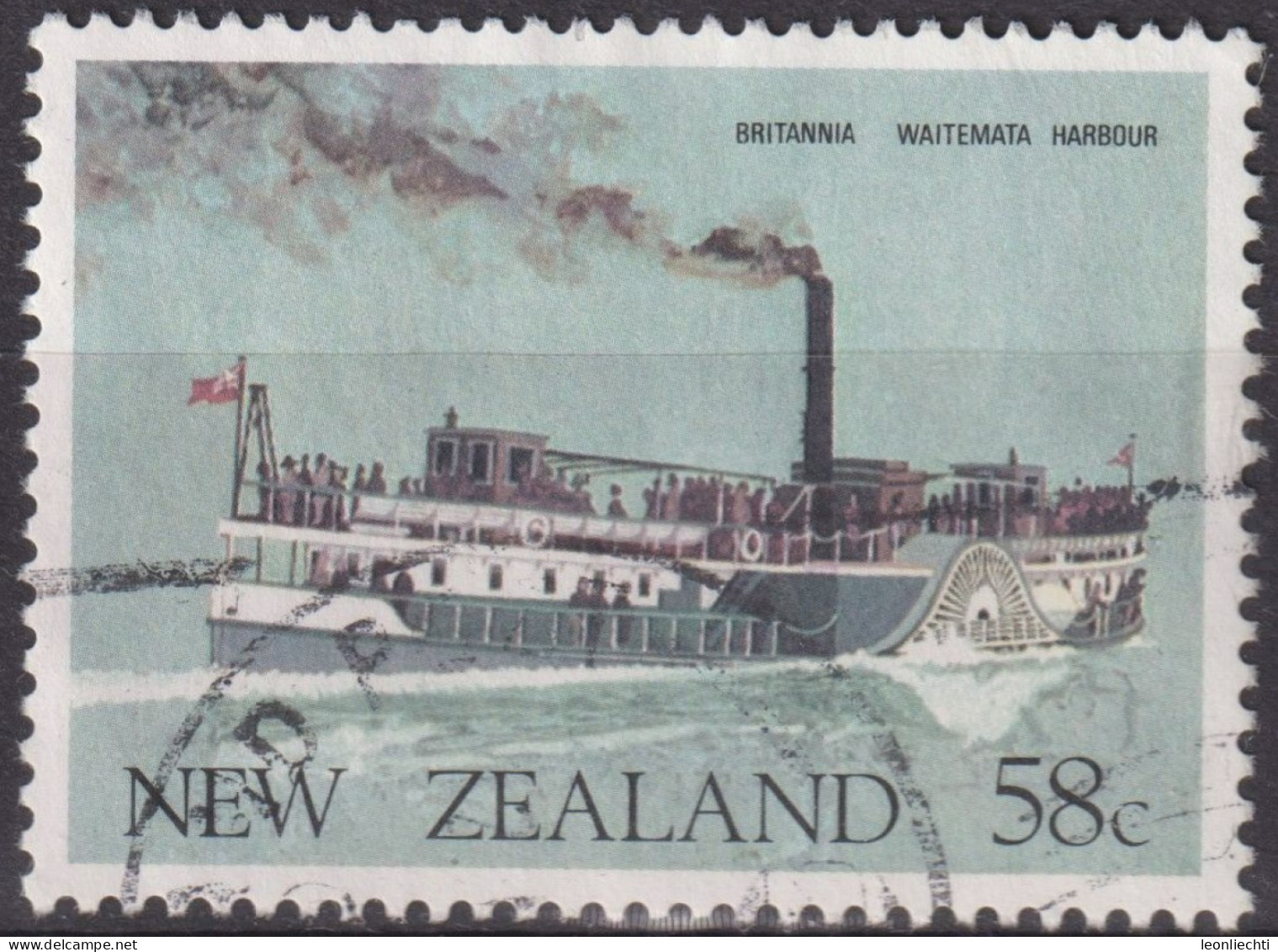 1984 Neuseeland ° Mi:NZ 895, Sn:NZ 797, Yt:NZ 865, Britannia,  Ferry Boats, Dampfschiff - Gebraucht