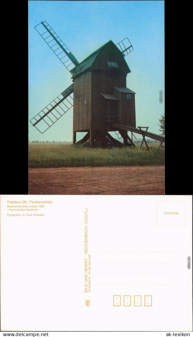 Trebbus Doberlug Kirchhain Dobrilugk (bis 1937) Bockwindmühle 1988 - Doberlug-Kirchhain