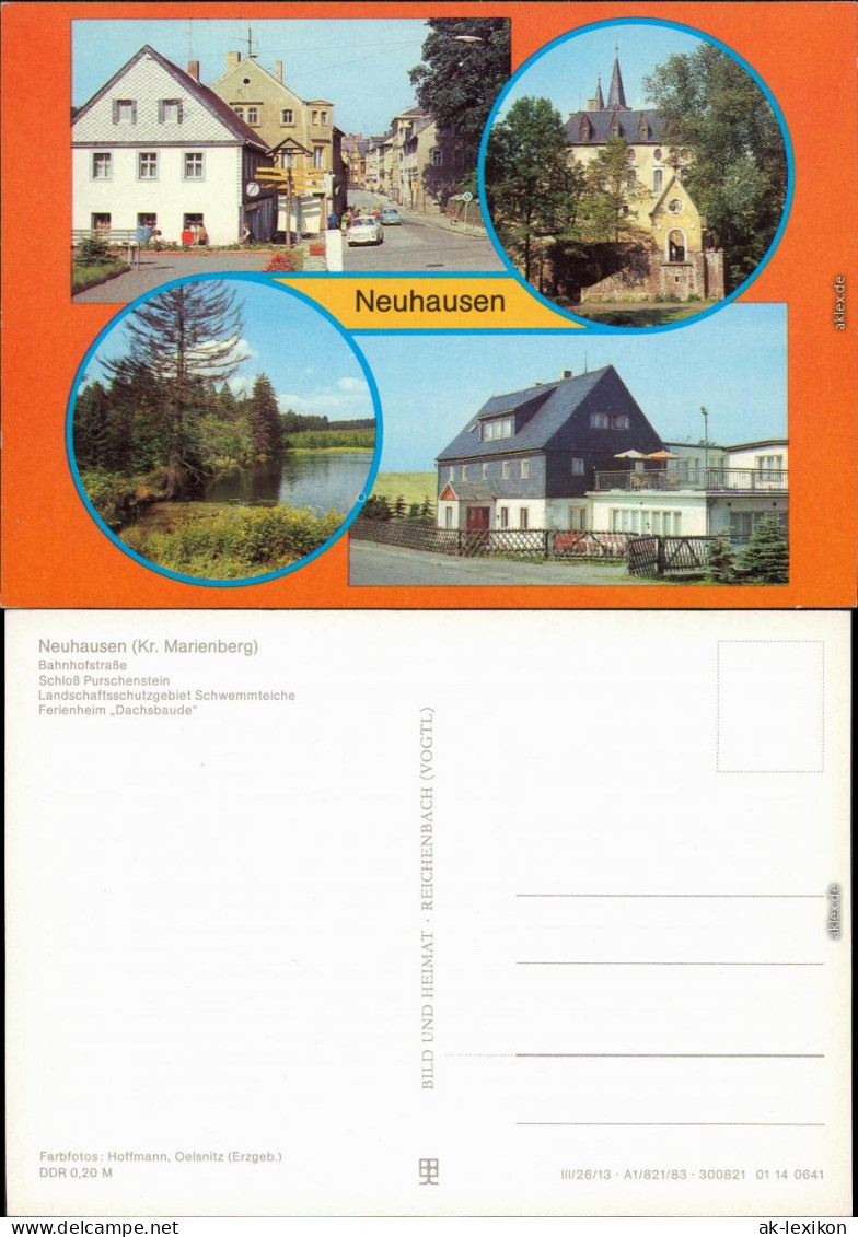 Neuhausen (Erzgebirge) Bahnhofstraße, Landschaftsschutzgebiet 1983 - Neuhausen (Erzgeb.)