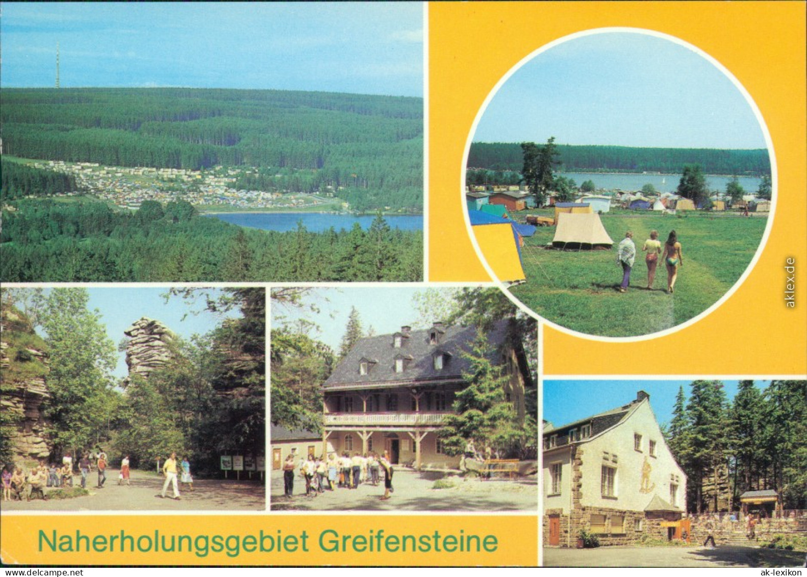 Ehrenfriedersdorf  Zeltplatz Bergbaumuseum, Berggaststätte "Greifensteine" 1982 - Ehrenfriedersdorf