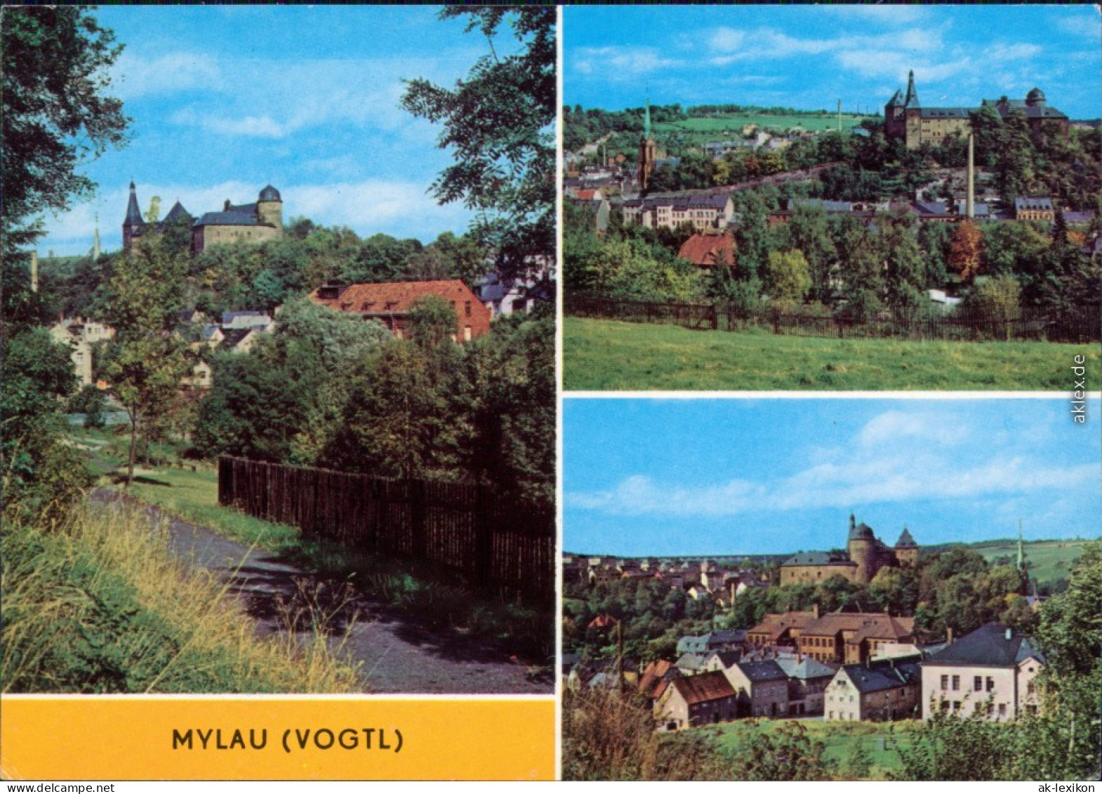 Mylau Panorama-Ansicht Ansichtskarte 1979 - Mylau
