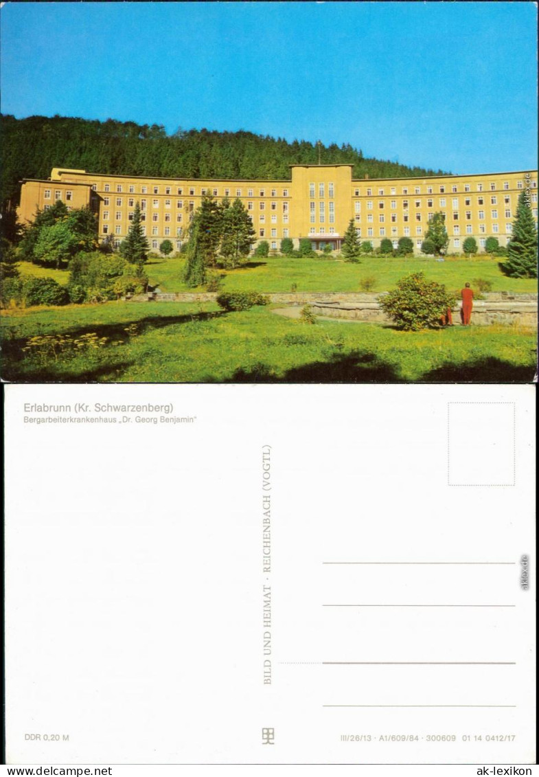 Erlabrunn Breitenbrunn (Erzgebirge) Bergarbeiterkrankenhau 1984 - Breitenbrunn