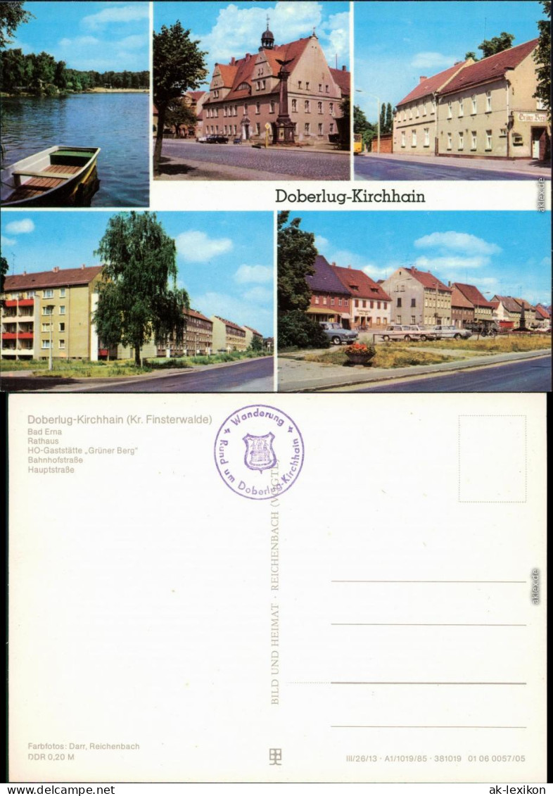 Doberlug-Kirchhain   Bad Erna, Rathaus, HO-Gaststätte "Grüner Berg", 1983 - Doberlug-Kirchhain