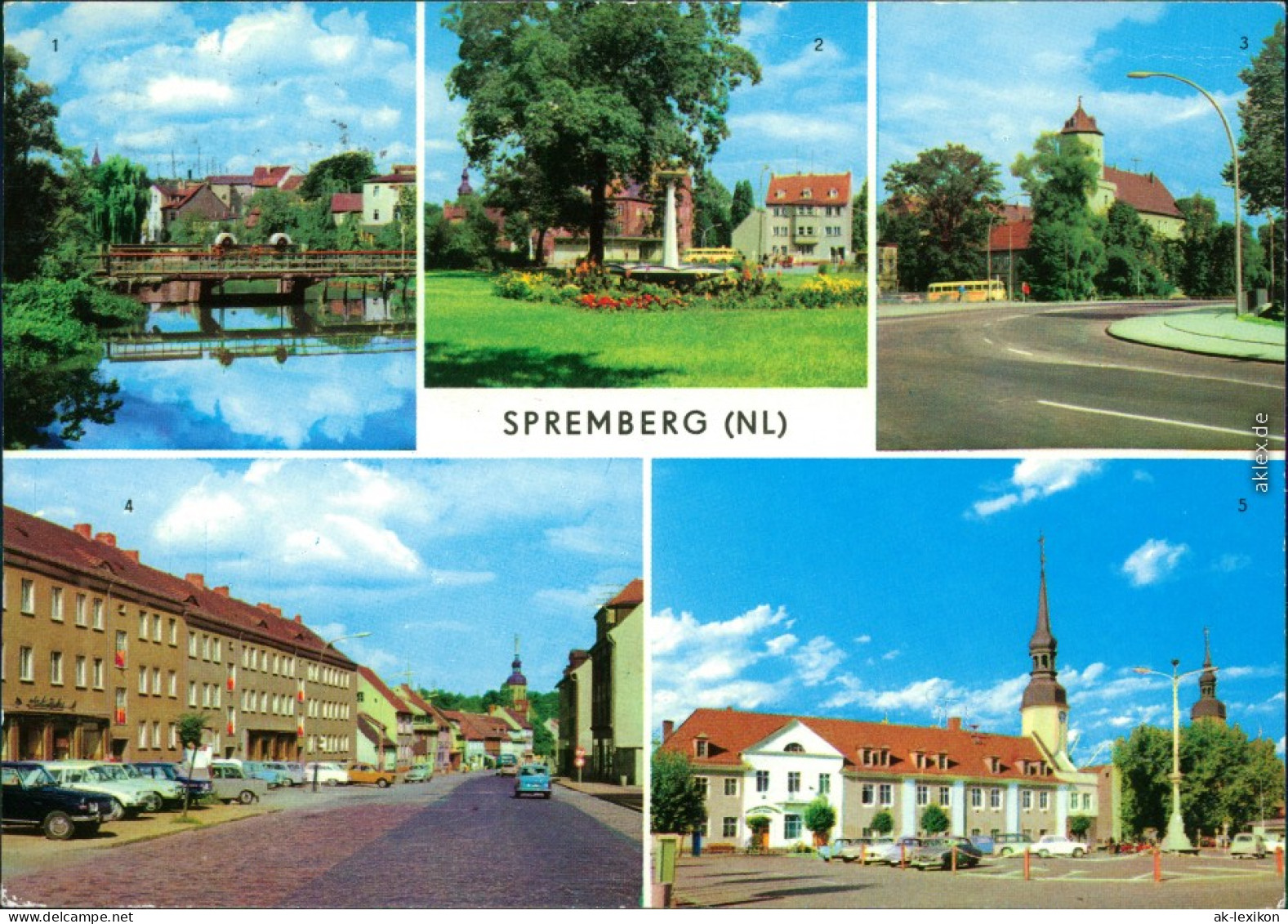 Spremberg Grodk 1. An Der Spree, 2. Busbahnhof, 
Ansichtskarte  1977 - Spremberg