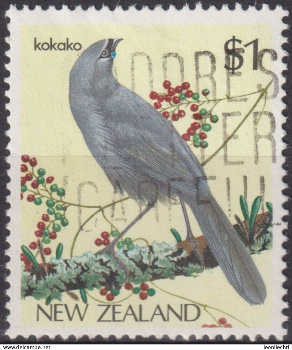 1985 Neuseeland ° Mi:NZ 931, Sn:NZ 768, Yt:NZ 895, North Island Kokako (Callaeas Wilsoni), Vögel - Oblitérés