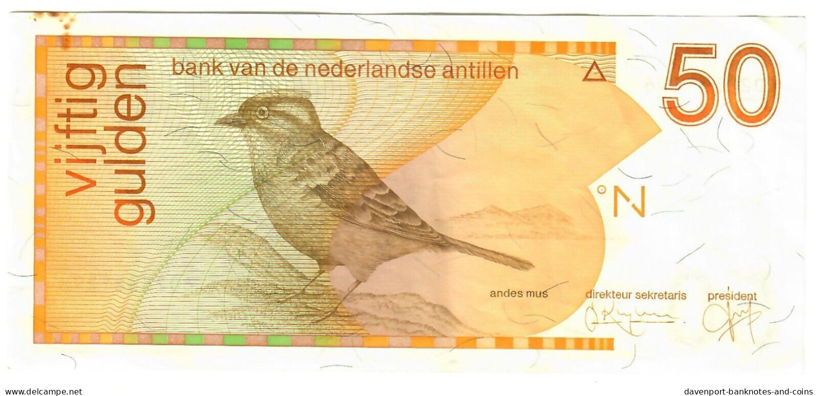 Netherlands Antilles 50 Guilders (Gulden) 1994 EF - Nederlandse Antillen (...-1986)