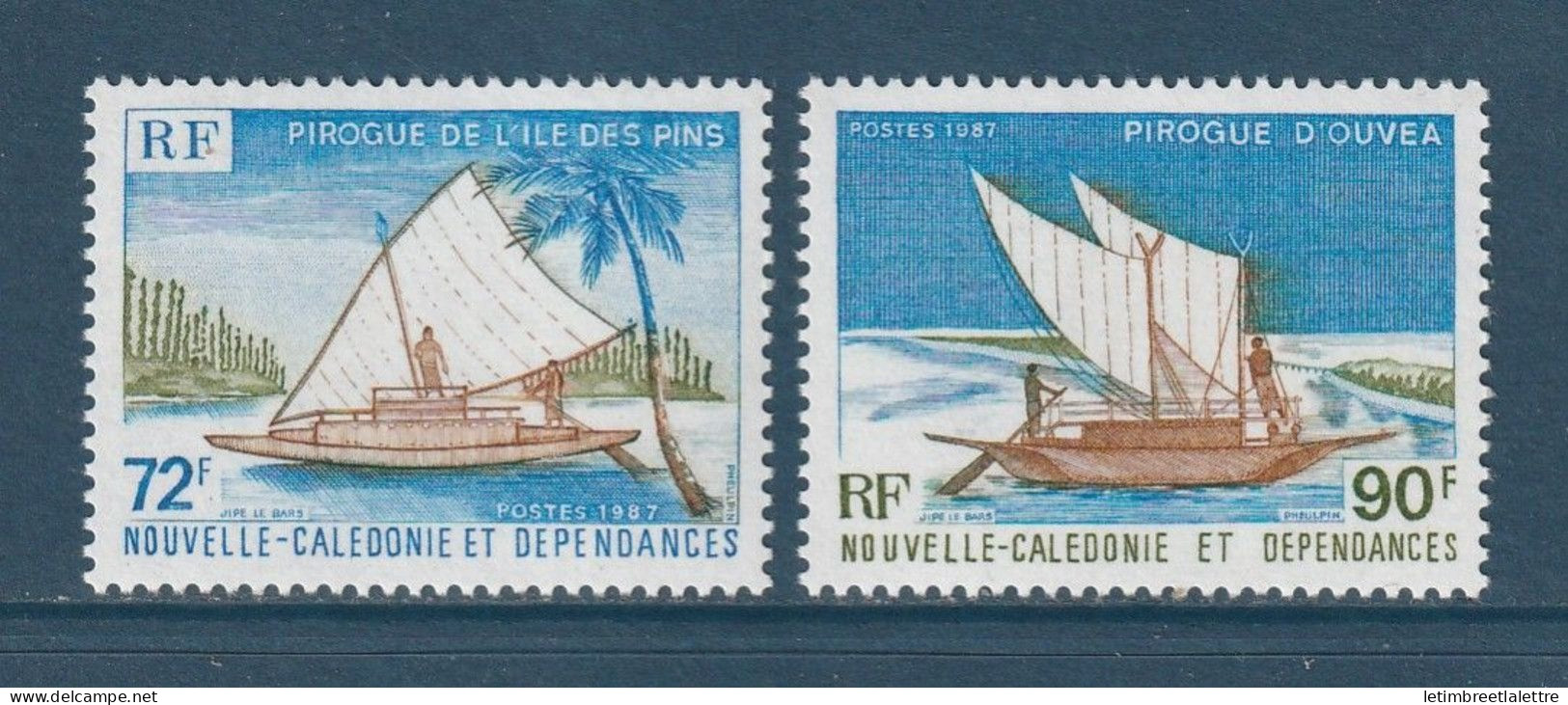Nouvelle Calédonie - YT N° 535 Et 536 ** - Neuf Sans Charnière - 1987 - Neufs