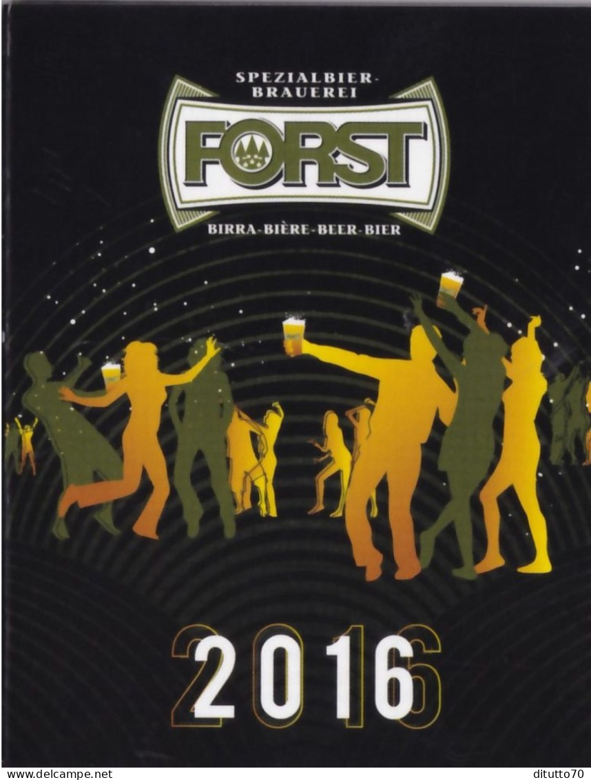 Calendarietto - Birra Forst  - Anno 2016 - Petit Format : 1991-00