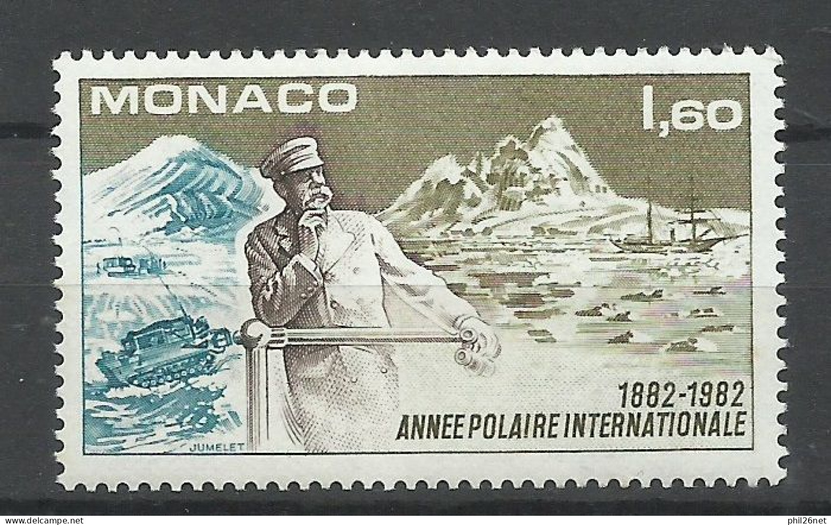 Monaco  N° 1355 Année Polaire Internationale       Neuf * *  B/TB  Voir Scans  Soldé ! ! ! - Año Polar Internacional