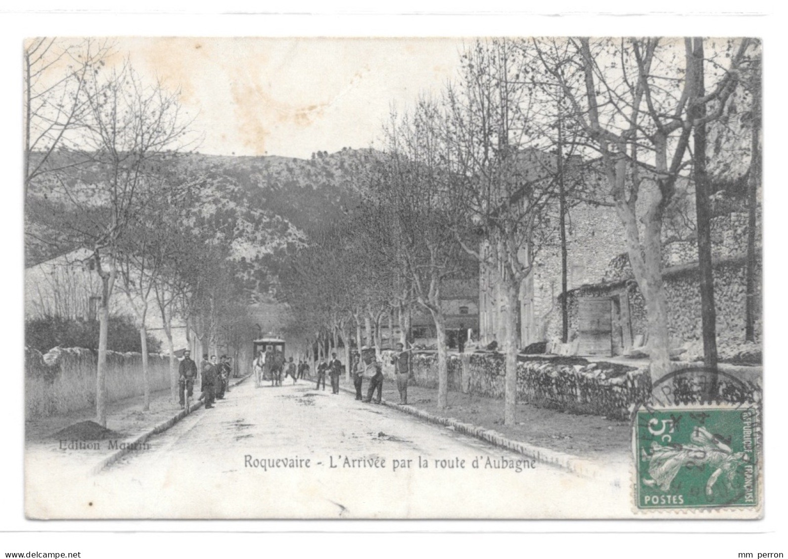 (36624-13) Roquevaire - L'Arrivée Par La Route D'Aubagne - Roquevaire