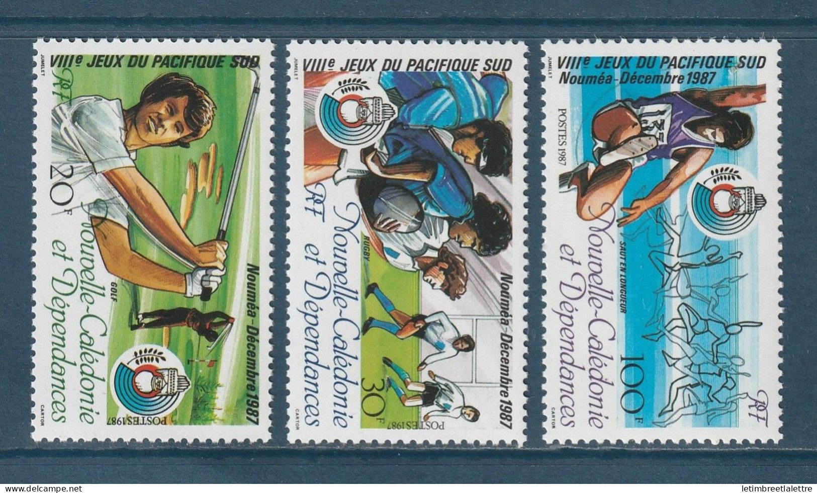 Nouvelle Calédonie - YT N° 546 à 548 ** - Neuf Sans Charnière - 1987 - Nuovi