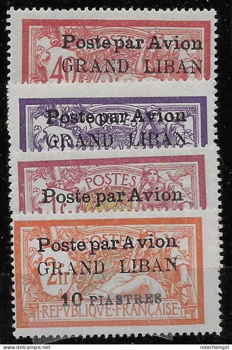 Grand Liban 1924 Airmail Mh* 65 Euros - Poste Aérienne