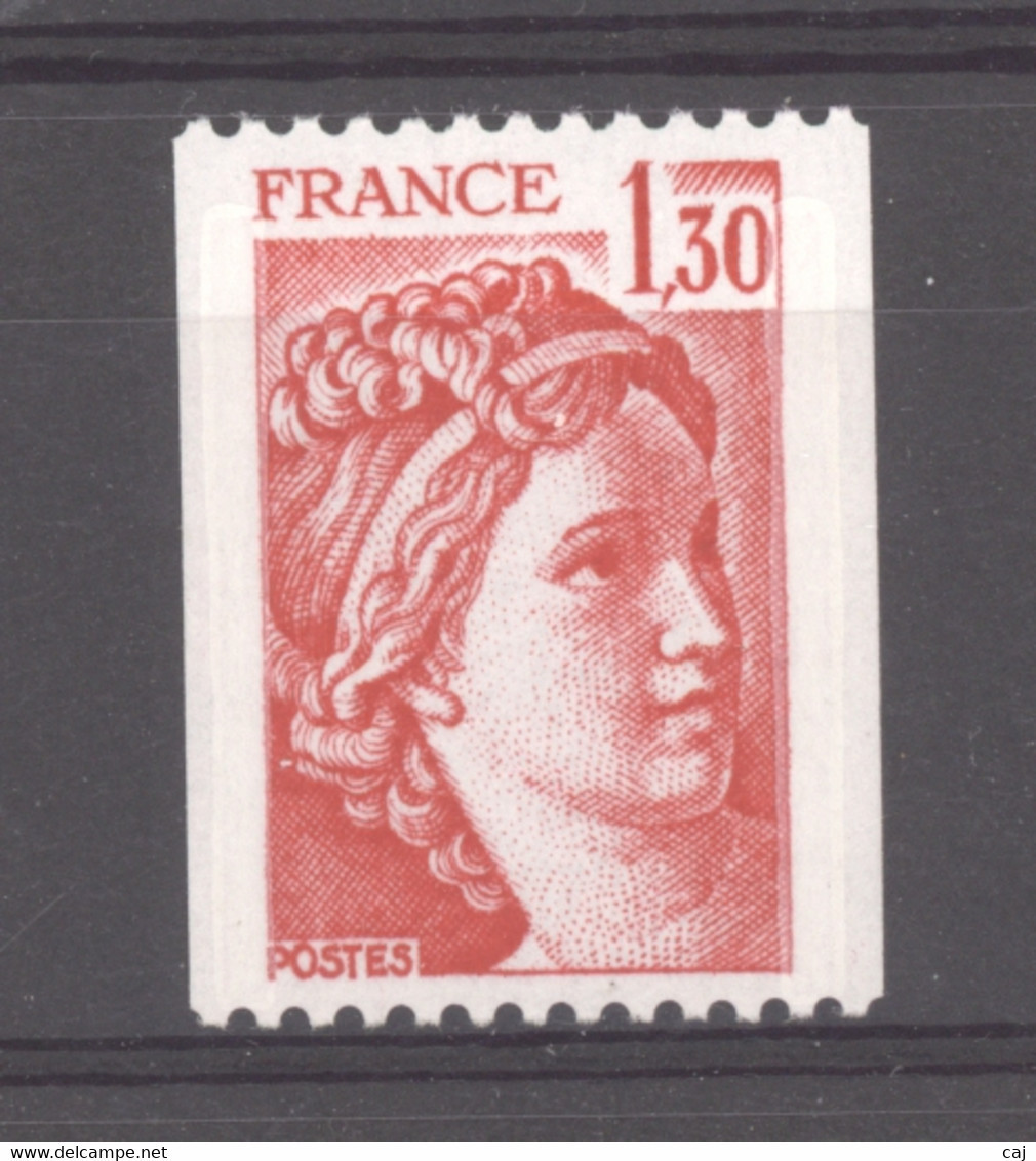 France  :  Yv  2063a  **       Numéro Rouge - 1977-1981 Sabine (Gandon)