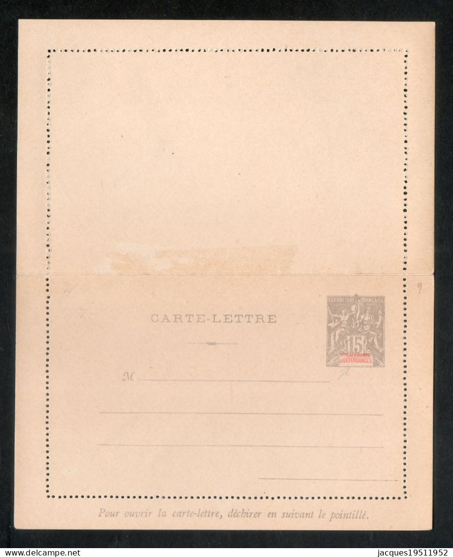 CM 7 - Entier -Carte Lettre - Nouvelle Calédonie - 15c Gris Sans Date - Briefe U. Dokumente