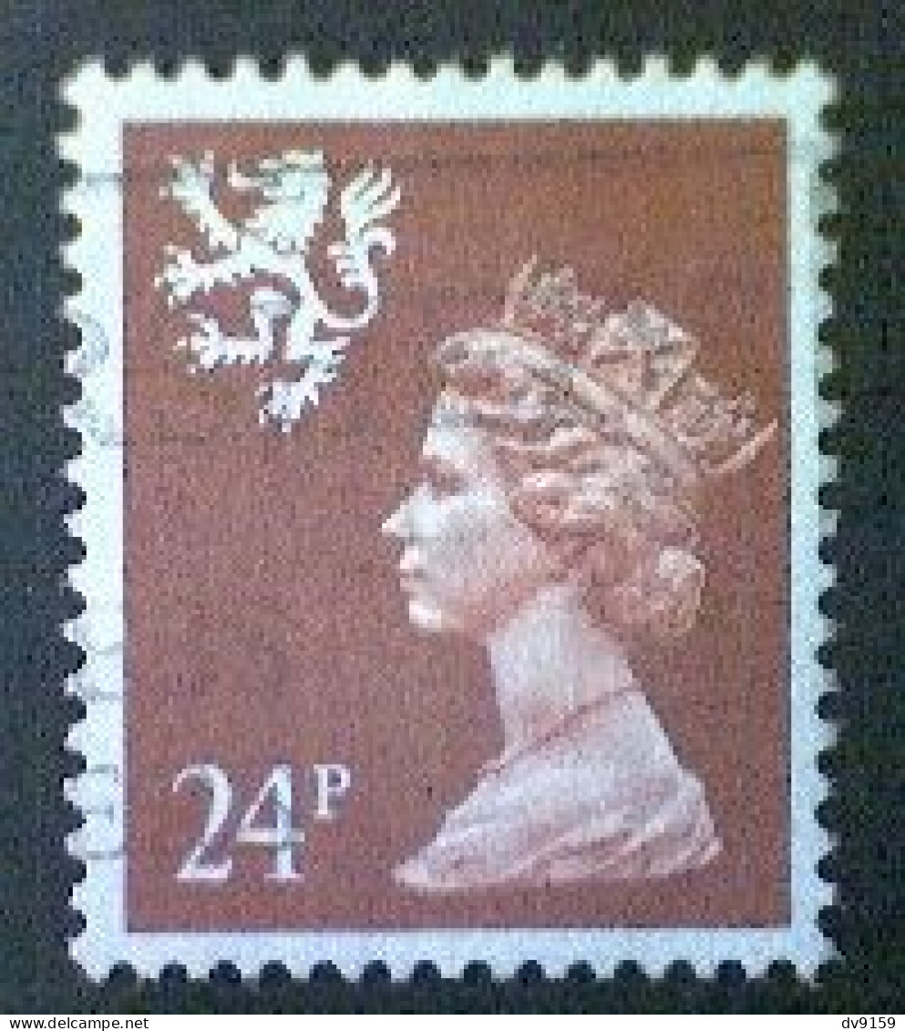 Great Britain, Scott #SMH47, Used(o), 1991, Scotland Machin: Queen Elizabeth II, 24p, Rust - Machins