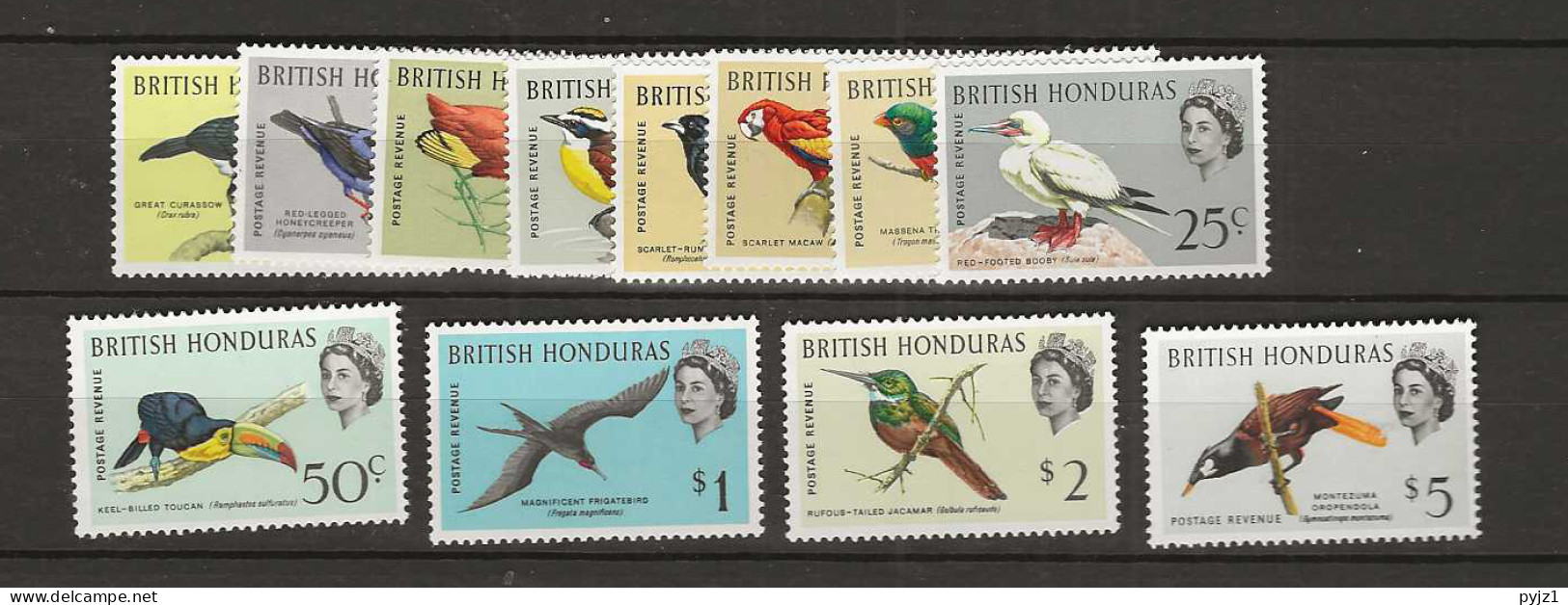 1962 MNH British Honduras Mi 164-175 Postfris** - Honduras Britannico (...-1970)