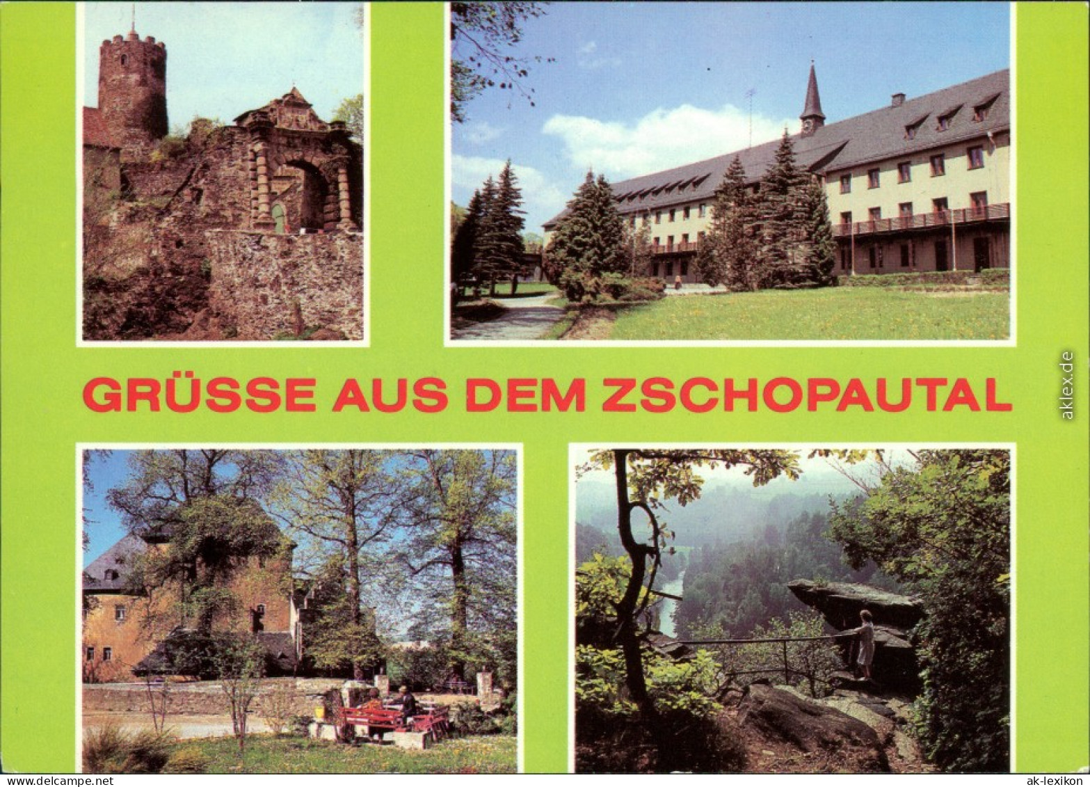 Wolkenstein Zschopautal: Burg Scharfenstein, Warmbad, Wolkensteiner Schloß 1984 - Wolkenstein