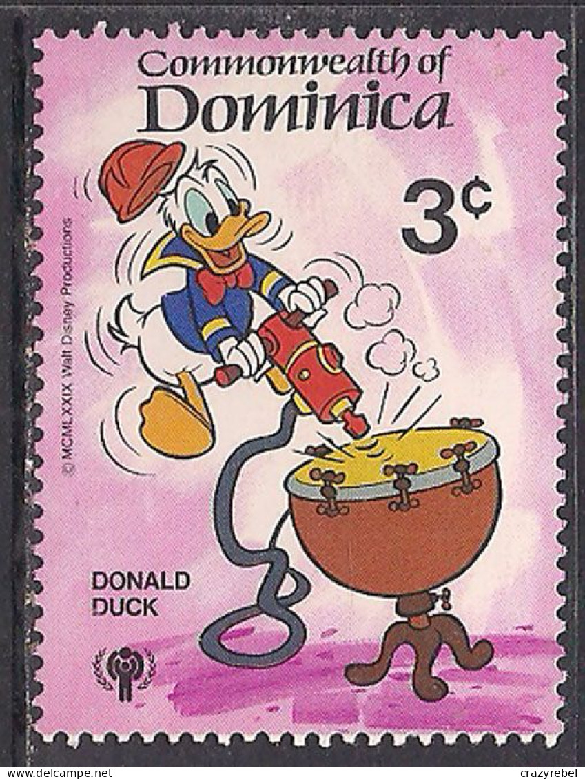 Dominica 1979 QE2 3c Disney SG 694 MNH ( B495 ) - Dominica (...-1978)