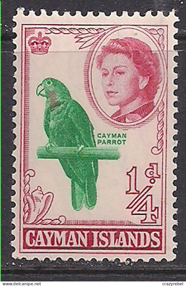 Cayman Islands 1962-64 QE2 1/4d Cayman Parrot MLH SG 165 ( M1085 ) - Cayman Islands