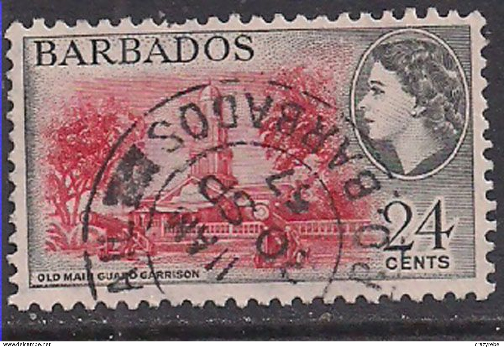 Barbados 1953-61 QE2 24cents SG 297 Used ( G52 ) - Bahrein (...-1965)