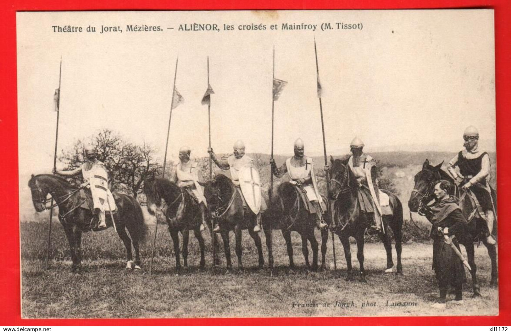 ZXI-19 Mézières Théâtre Du Jorat. Représentation Aliénior Les Croisés Et Mainfroy (M. Tissot) De Jongh Photo NC - Mézières