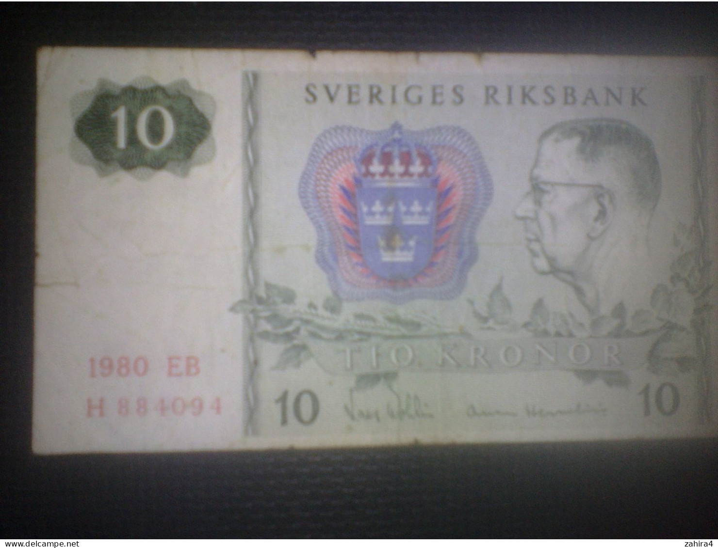 10 - Tio Kronor - Sveriges Riksbank - 1980 - EB - H 884094 - Suède