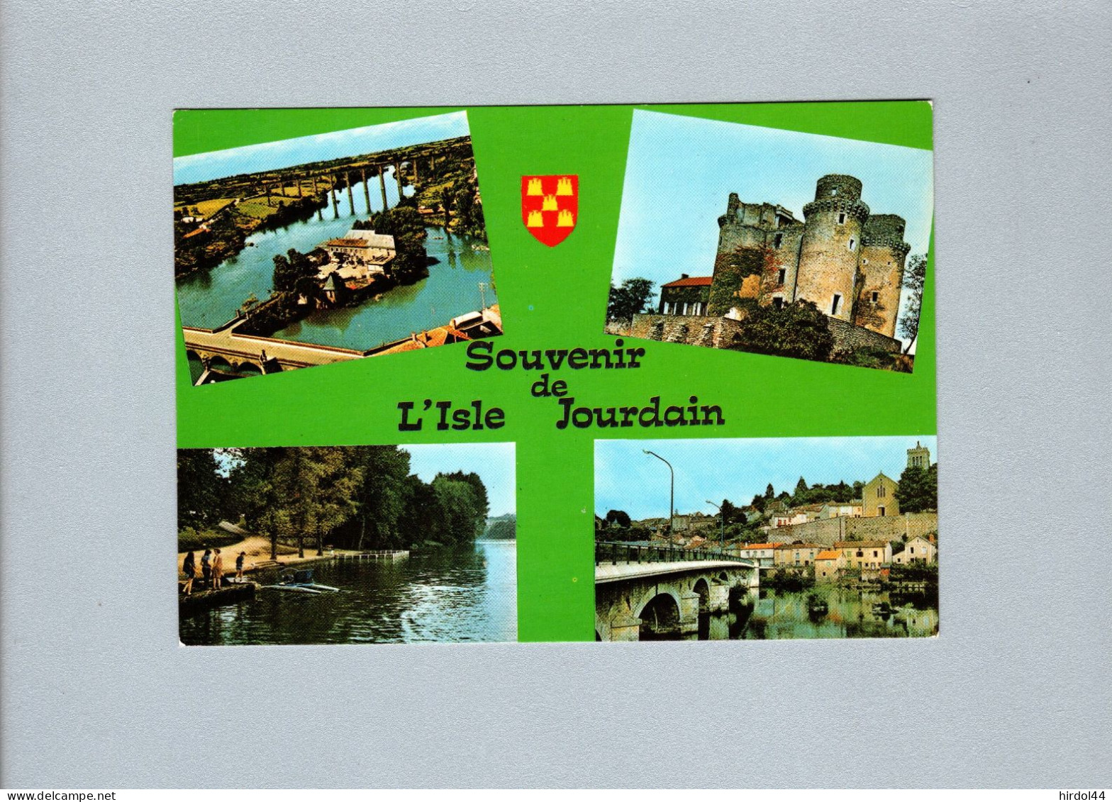 L'Isle Jourdain (86) : Le Viaduc, Le Chateau De La Messelière, La Plage, Le Pont St Sylvain Et L'église St Gervais - L'Isle Jourdain