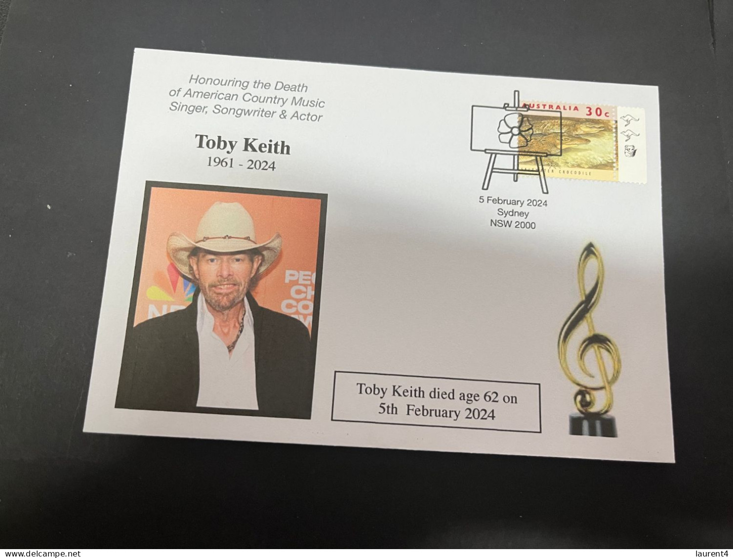 8-2-2024 (3 X 37) Death Of American Country Music Singer -  Songwriter - Actor - Toby Keith (5-2-2024) - Chanteurs